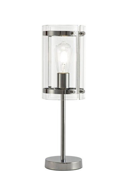 Butler Table Lamp, 1 Light E27, Polished Chrome - image 1