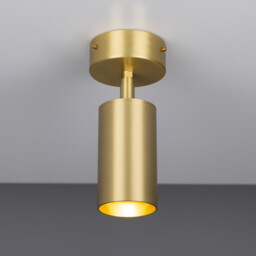 Evanston Ceiling Light, Satin Brass - thumbnail 1