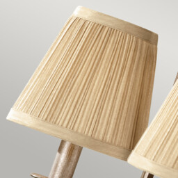 Abbey Multi Arm Chandelier 3 Light Silver Sand Finish, E14 - thumbnail 3