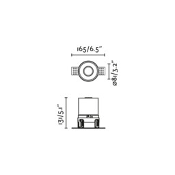 Fresh Outdoor Recessed Downlight Matt White GU10 IP65 - thumbnail 2