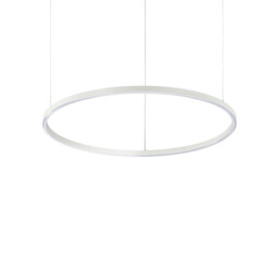 ORACLE Slim 70cm DALI Dimmable 3000K Round Integrated LED Pendant Ceiling Light White