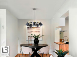 Gisela Multi Arm Pendant Ceiling Light Black, Brass 5xE27 - thumbnail 2