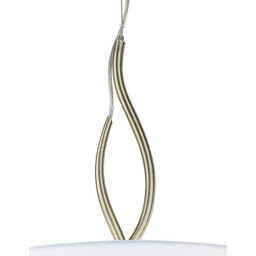Ninette Pendant 4 Light E27, Antique Brass With Ivory White Shades - thumbnail 5