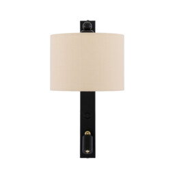 Khumo Wall Light, Matt Black - thumbnail 2