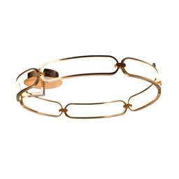Colette Semi Flush Ceiling Light Cylindrical, Rose Gold - thumbnail 5