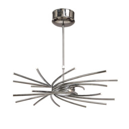 Aire Telescopic Pendant 20 Light G4 Curved Arms, Polished Chrome, NOT LED/CFL Compatible - thumbnail 1