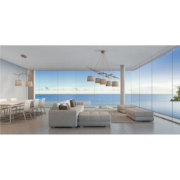 Sabina Ceiling 2 x E27 (Max 20W), Brown Linen Shade/White Acrylic - thumbnail 3