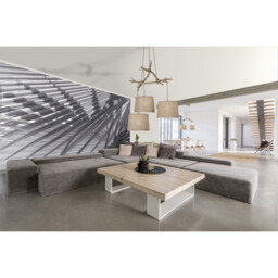 Sabina Ceiling 2 x E27 (Max 20W), Brown Linen Shade/White Acrylic - thumbnail 5