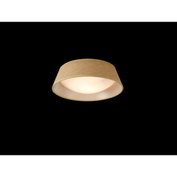 Sabina Ceiling 2 x E27 (Max 20W), Brown Linen Shade/White Acrylic - thumbnail 2