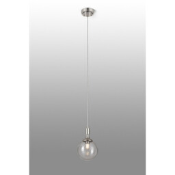 Richmond 12cm Pendant, 1 Light G9, IP44, Polished Nickel/Clear Smooth Round Glass - thumbnail 3