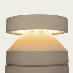 Zephy 52cm Outdoor Bollard Natural Concrete LED 3000K IP65 - thumbnail 2