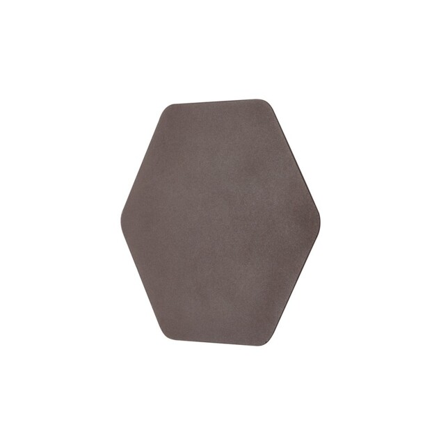 Altona Magnetic Base Wall Lamp, 12W LED 3000K 498lm, 20cm Horizontal Hexagonal, Coffee - image 1