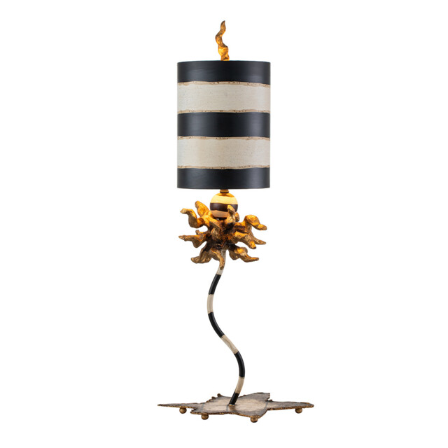 Dominique 1 Light Table Lamp Gold Leaf, E27 - image 1
