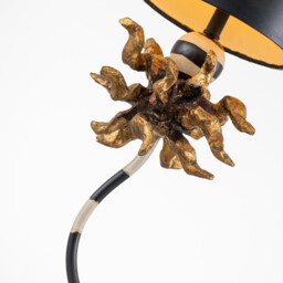 Dominique 1 Light Table Lamp Gold Leaf, E27 - thumbnail 5