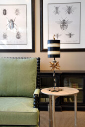 Dominique 1 Light Table Lamp Gold Leaf, E27 - thumbnail 2