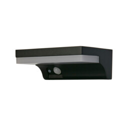 Solar LED Wall Light with PIR Motion Sensor Black - thumbnail 3
