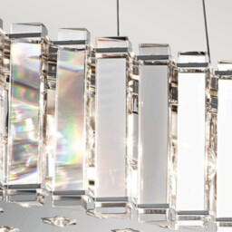 Crystal Skye 8 Light Pendant Bar Island Chandelier Light Chrome, Crystal, G9 - thumbnail 5