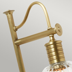 Douille 1 Light Table Lamp Brass, E27 - thumbnail 2