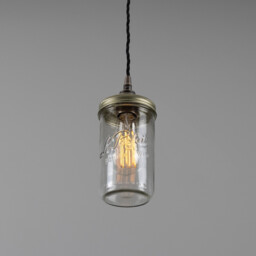 Jam-Jar Pendant, Antique Silver - thumbnail 2
