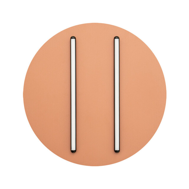 Neapolis 40cm Semi Flush Ceiling Light Sandy Brick Red-Black Matt LED 3000K Dimmable - image 1