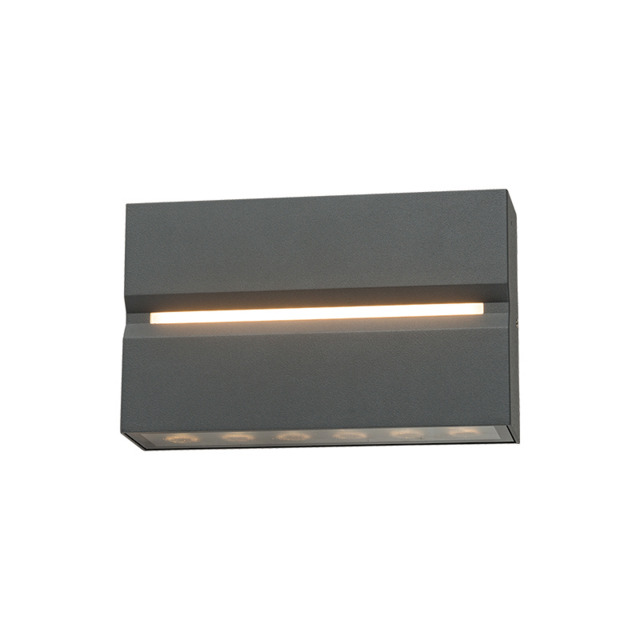 Zambelis Outdoor Up Down Wall Lamp Graphite LED 3000K IP54 15W - image 1