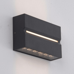 Zambelis Outdoor Up Down Wall Lamp Graphite LED 3000K IP54 15W - thumbnail 3