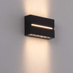Zambelis Outdoor Up Down Wall Lamp Graphite LED 3000K IP54 15W - thumbnail 2