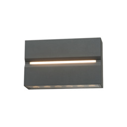 Zambelis Outdoor Up Down Wall Lamp Graphite LED 3000K IP54 15W