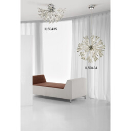 Love Wall Lamp 3 Light G4 Polished Chrome/White Glass, NOT LED/CFL Compatible - thumbnail 3