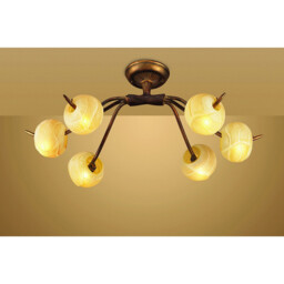 (0038 002) Wave Ceiling 6 Light G9, Rustic Gold - thumbnail 2