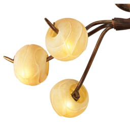 (0038 002) Wave Ceiling 6 Light G9, Rustic Gold - thumbnail 5