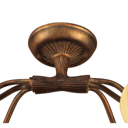 (0038 002) Wave Ceiling 6 Light G9, Rustic Gold - thumbnail 3