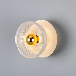 Eclipse Coloured Wall Light, Vanilla Cream