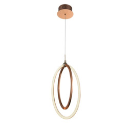 Ocellis Integrated LED Pendant Light, Rose Gold - thumbnail 3