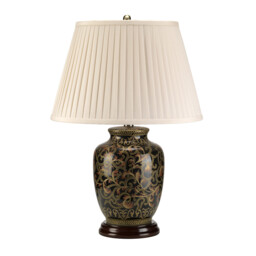 Morris 1 Light Small Table Lamp Black, Gold, E27 - thumbnail 2
