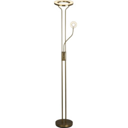 Mother, Child Floor Lamp Satin Brass Metal