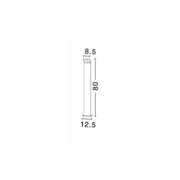 Park Outdoor Bollard Aluminium Dark Grey LED 6W 522Lm 3000K IP54 AC Driver Included - thumbnail 3