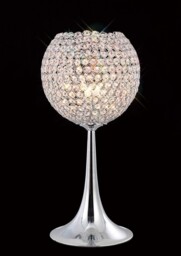 Ava Table Lamp 3 Light Polished Chrome, Crystal - thumbnail 2
