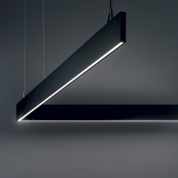 Linus Decorative Linear Integrated Pendant Light Black, 4000K - thumbnail 2