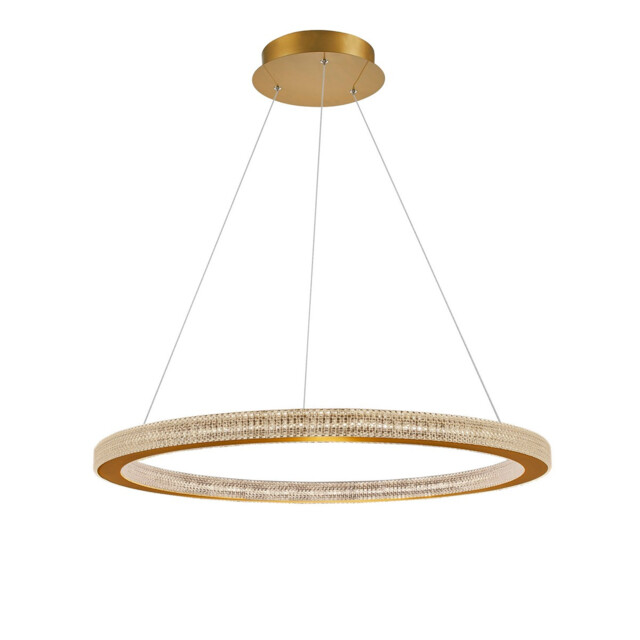 Fiore Integrated LED Pendant Ceiling Light Antique Gold Brass Aluminium LED 80W 4452Lm 3000K - image 1