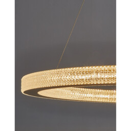 Fiore Integrated LED Pendant Ceiling Light Antique Gold Brass Aluminium LED 80W 4452Lm 3000K - thumbnail 5