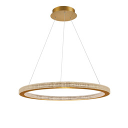 Fiore Integrated LED Pendant Ceiling Light Antique Gold Brass Aluminium LED 80W 4452Lm 3000K - thumbnail 1