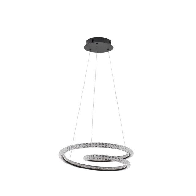 Ginevra Integrated LED Pendant Ceiling Light Sandy black Aluminium LED 45W 2800Lm 3000K - image 1