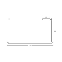 Zambelis Bar Pendant Ceiling Light Brushed Coffee LED 3000K Dimmable - thumbnail 3