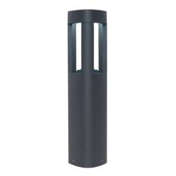 Tribeca Outdoor Bollard Light Frosted Acrylic, Textured Dark Grey Paint IP54