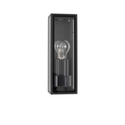 Sorren Outdoor Wall Lantern Anthracite Aluminium, Clear Glass LED E27 IP65