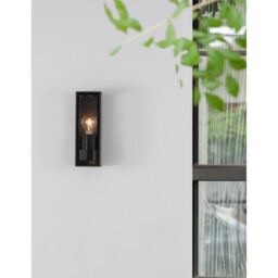 Sorren Outdoor Wall Lantern Anthracite Aluminium, Clear Glass LED E27 IP65 - thumbnail 3