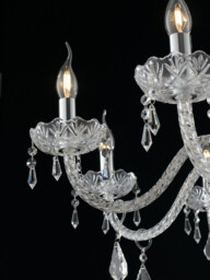 INCANTO 5 Light Chandeliers Chrome, Crystal 69x79cm - thumbnail 5