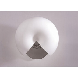 Fosil Wall Lamp Switched 2 Light G9, Satin Nickel/Frosted White Glass - thumbnail 2