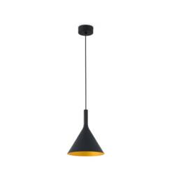 Pam LED Large Dome Ceiling Pendant Light Black, Gold - thumbnail 1
